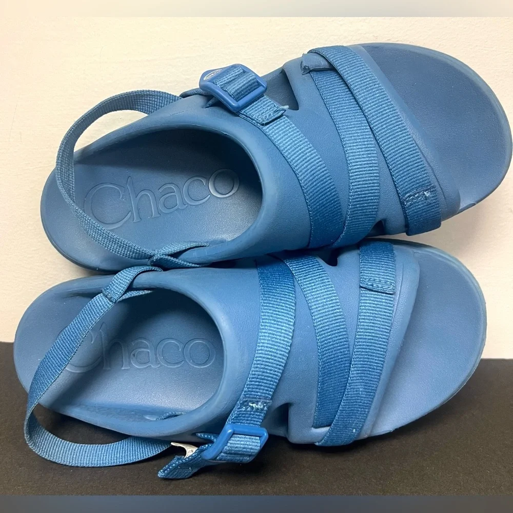 Chaco- Youth Chillos-‎ Blue, Size:6, Pre-Owned